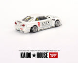 Nissan Skyline GT-R(R34) White Kaido House x Mini GT