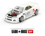 Nissan Skyline GT-R(R34) White Kaido House x Mini GT